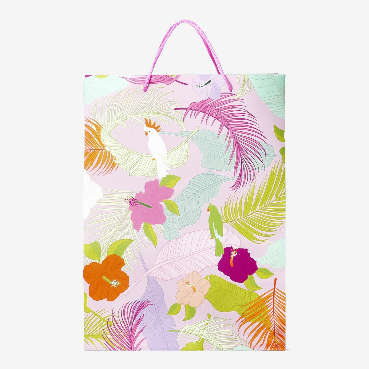 Gavepose med tropisk print