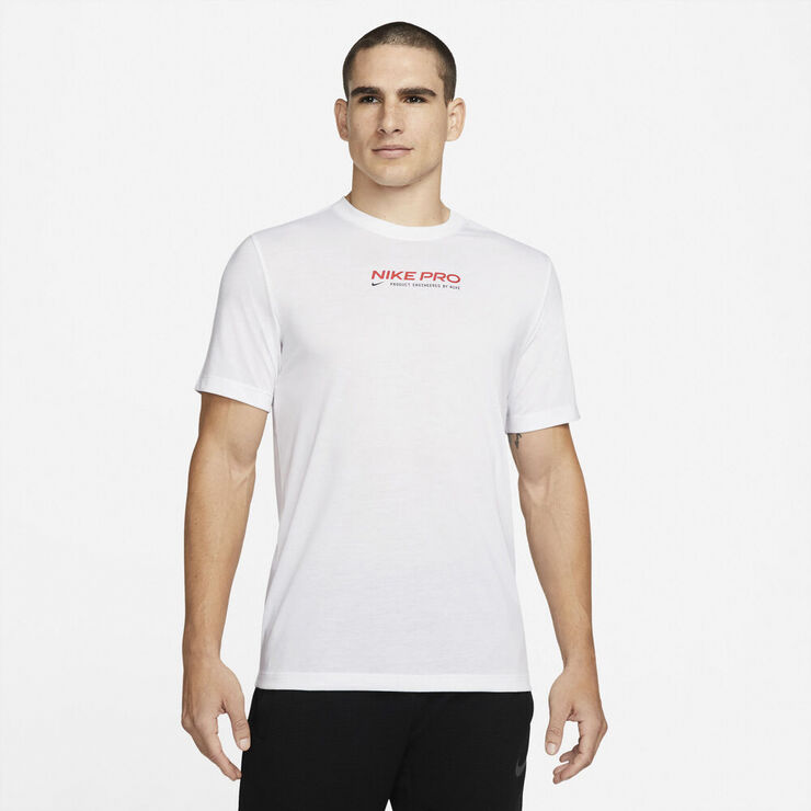 Nike Pro Dri Fit Traenings T Shirt Hvid