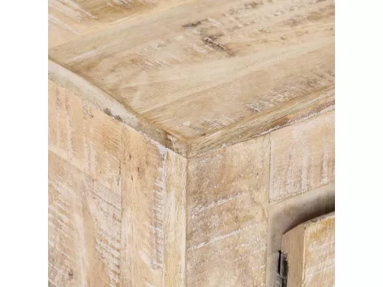 Meuble TV 110x35x46 cm bois massif de manguier