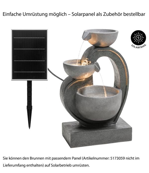 Dehner Polyresin-Gartenbrunnen Heart,