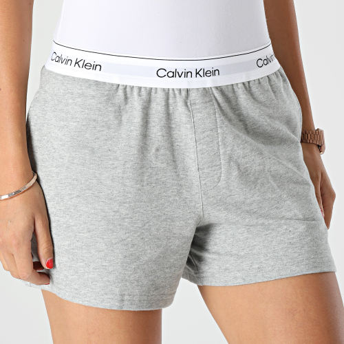 Short Jogging Femme QS6871E Gris Chiné