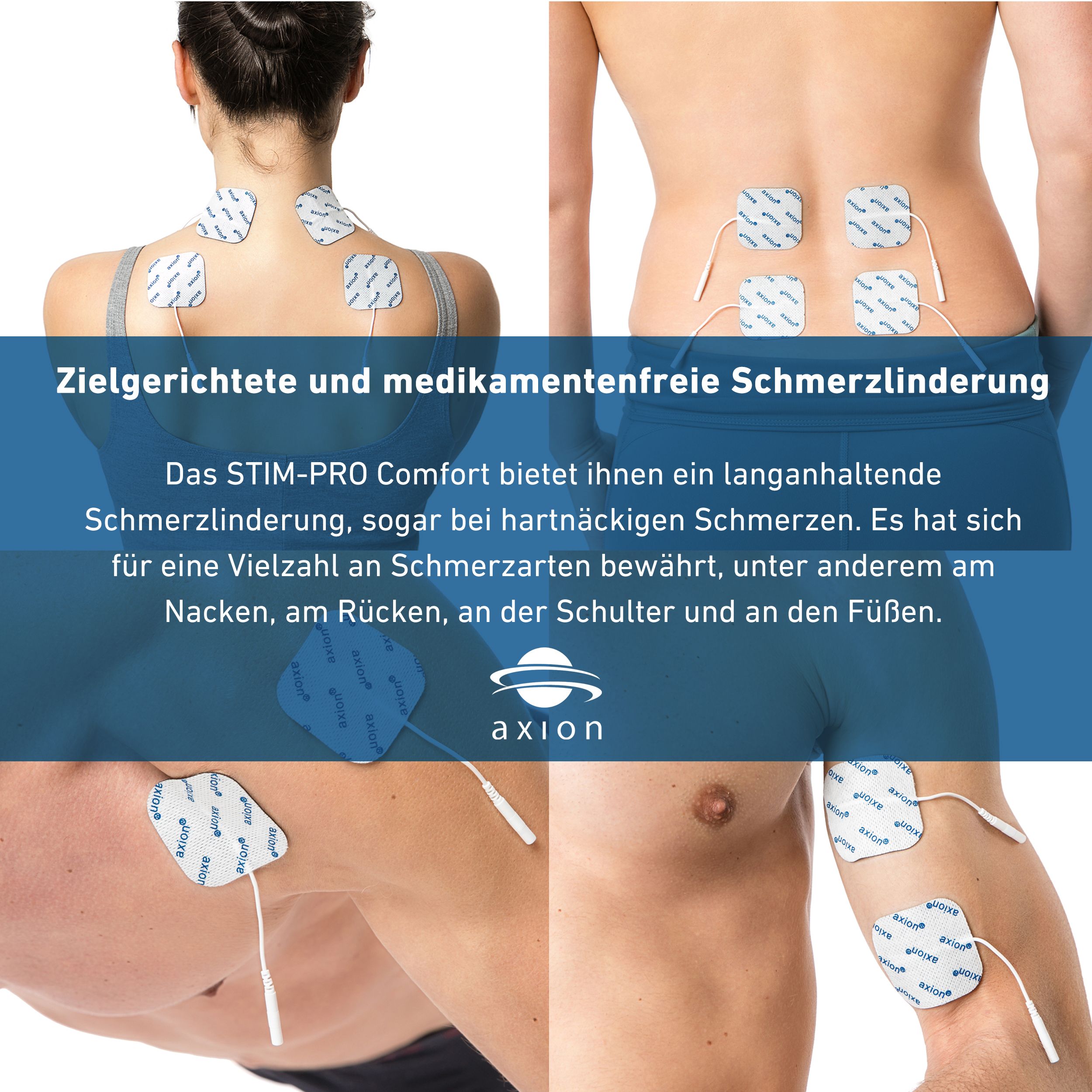 axion® 2 Kanal TENS Gerät STIM-PRO COMFORT zur Schmerztherapie