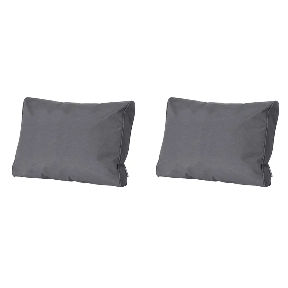 Madison - Lounge Rugkussen Panama grey - Ca. 40x60 cm - Set van 2