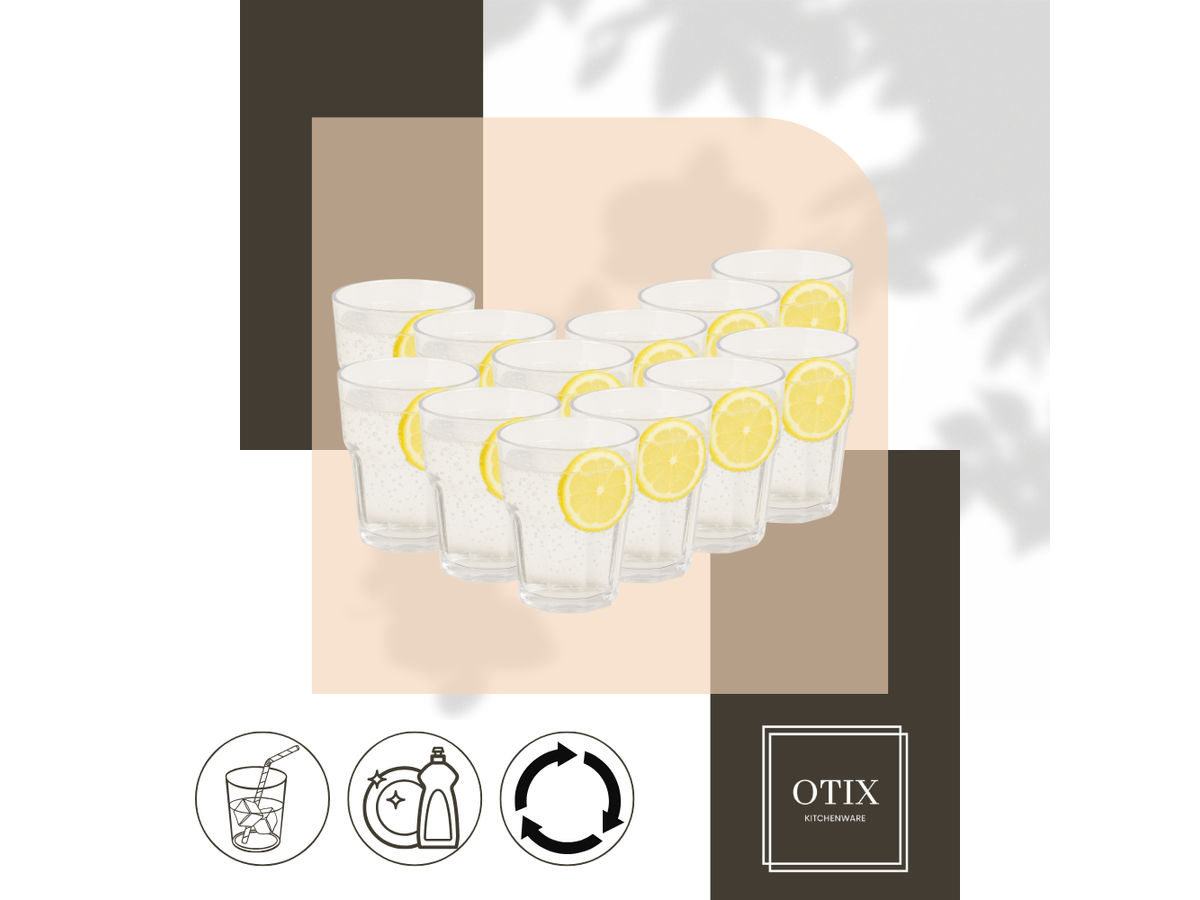 OTIX Oceani kunststof drinkglazen - set van 12