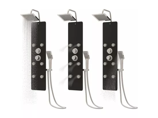 Panneau de douche pomme argenté 25 x 47.5 x 130 cm 02_0003437