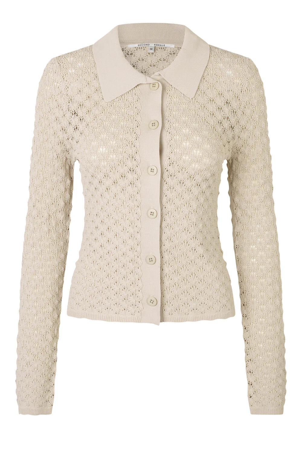 Second Female  Wilda strikcardigan - French Oak