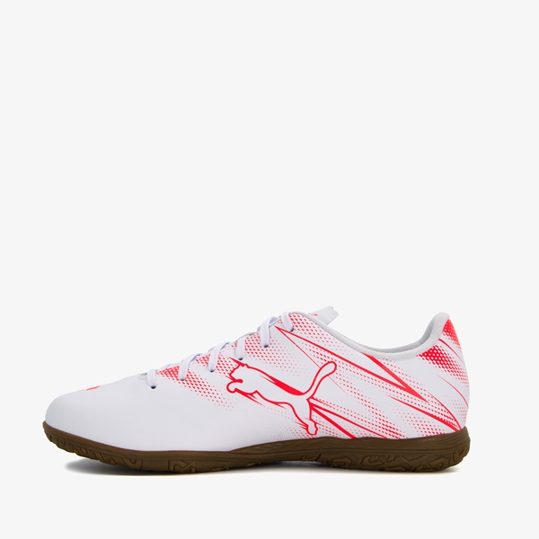 Puma Attacanto It IC zaalschoenen wit/rood