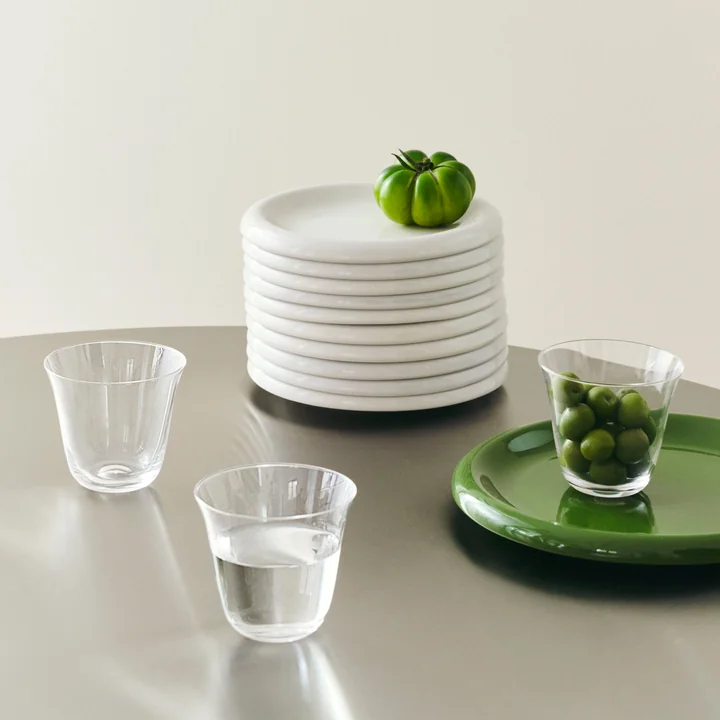 HAY - Curve Glas Tumbler, small, klar (2er-Set)
