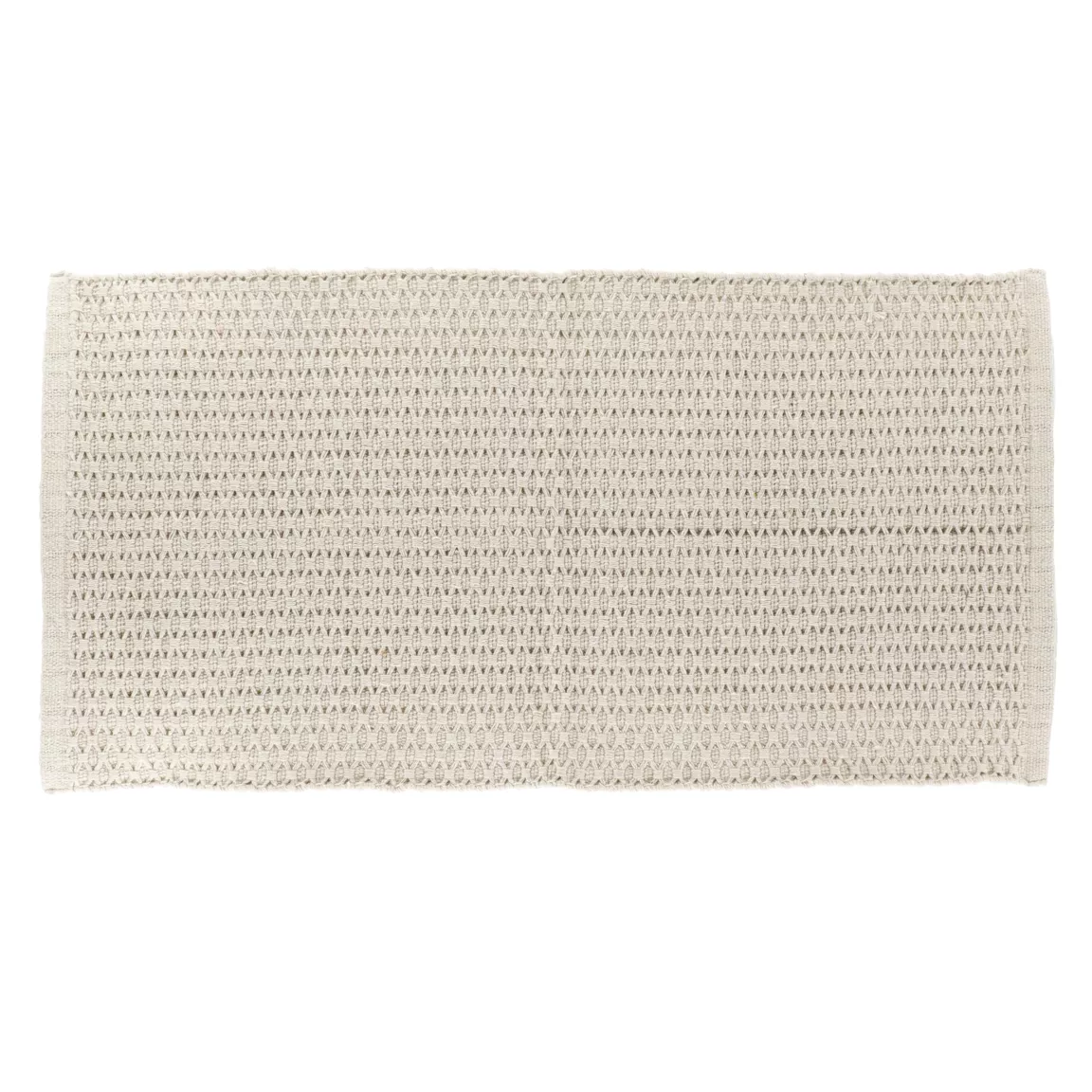 Tapis coton tressé (45 x 90 cm) Quito Beige