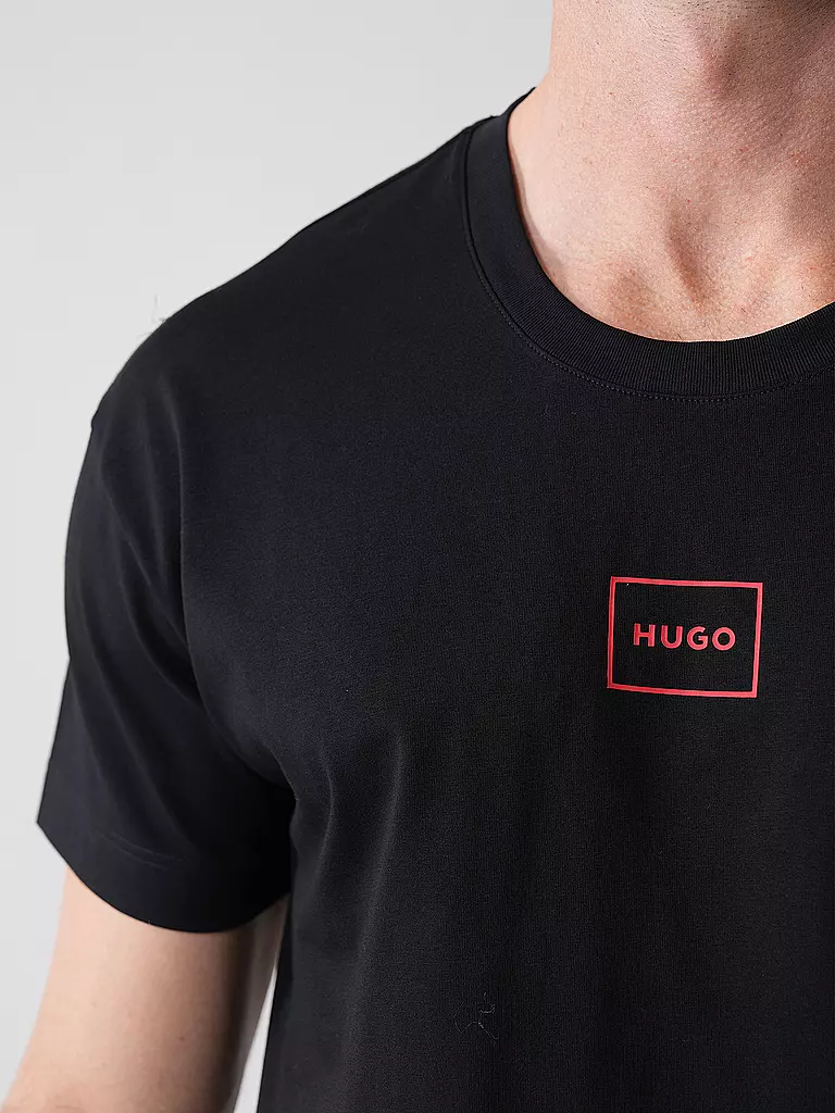 HUGO Loungewear Shirt LAZE schwarz