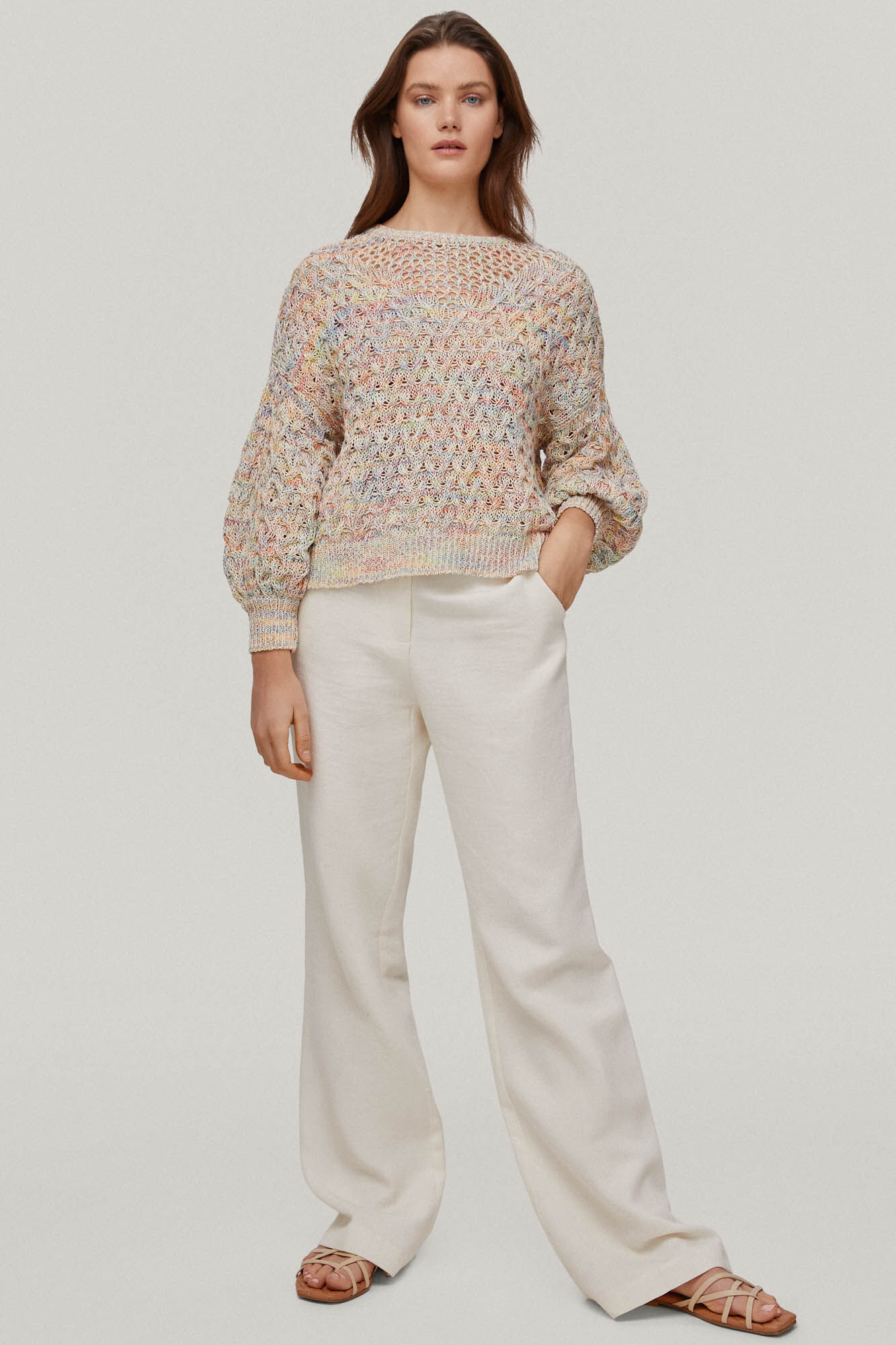 Camisa estruturada multicolorida - Variadas