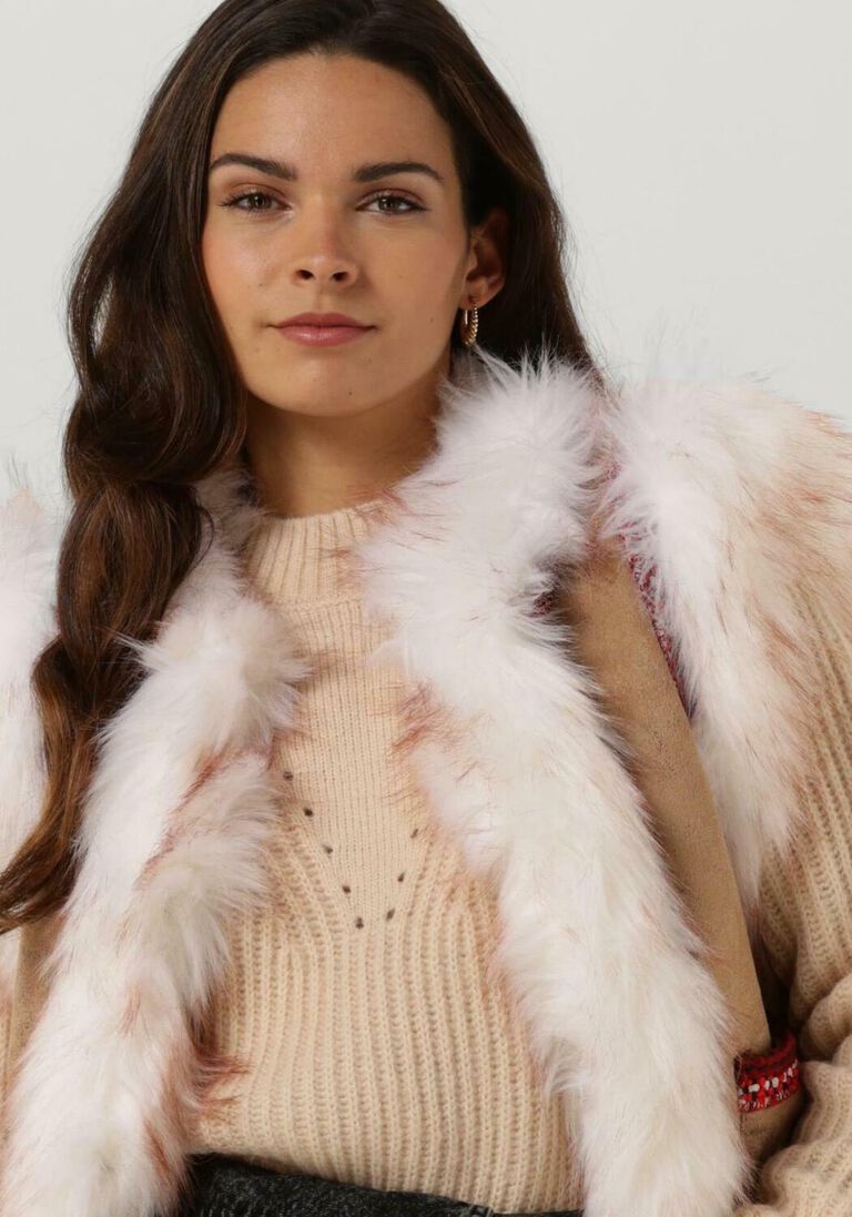 SCOTCH & SODA beige scotch & soda gilet faux shearling gilet