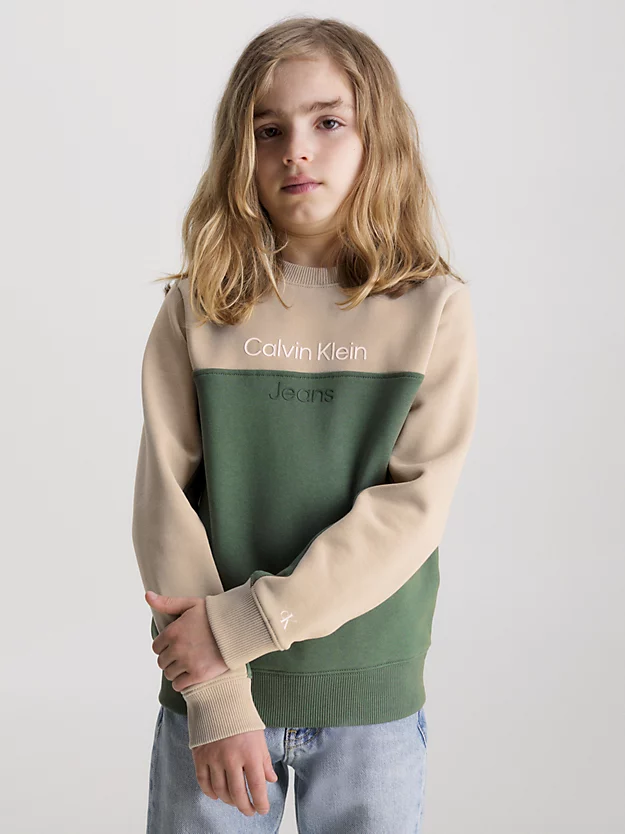 Moletom color block com logo
