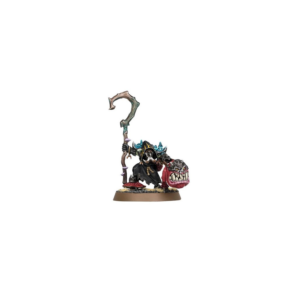 Age of Sigmar : Destruction - Bossquig avec Bruxo-Squig