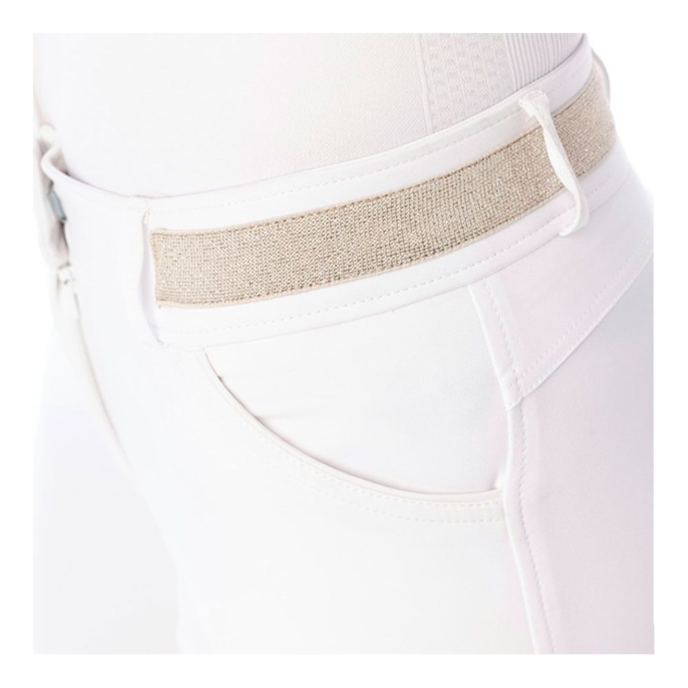 Equitheme LUCY - Pantalon siliconé Femme blanc