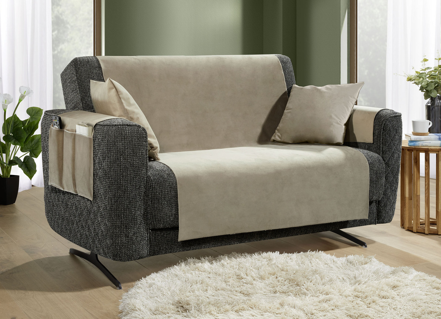 Rutschfeste Sessel- und Sofaschoner auch für die Ledercouch