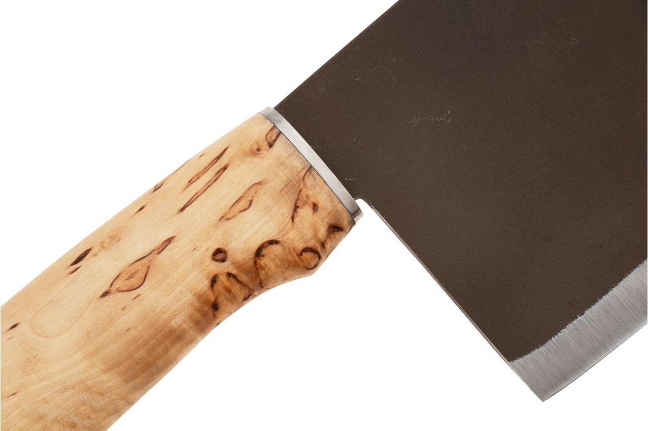 Roselli Chinese Chef Knife R730 Carbon Steel, Curly Birch, Chinees koksmes, 15.5 cm