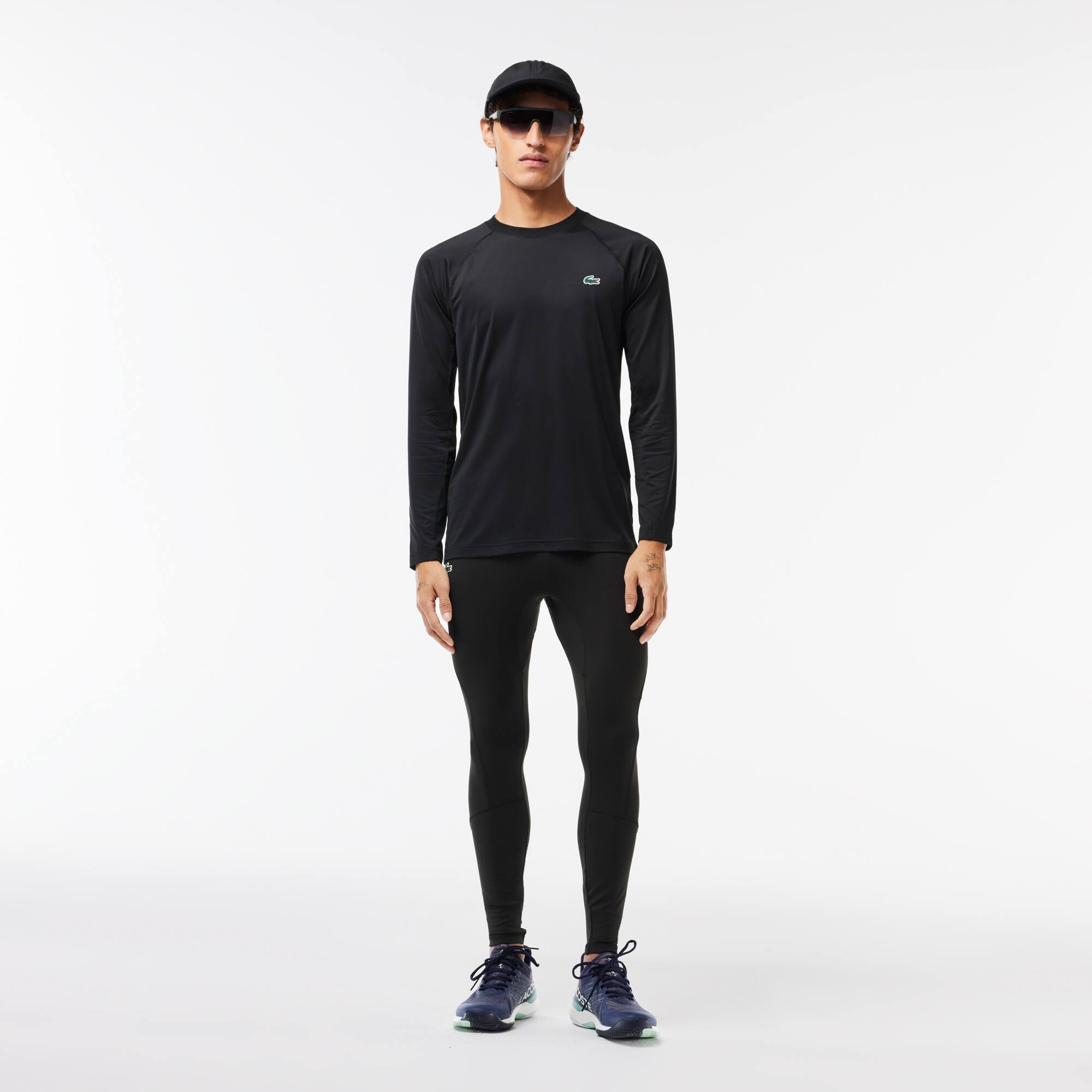 Legging Sport avec marquage en fibres recyclées Pantalons de survêtement - Noir - Lacoste - Homme