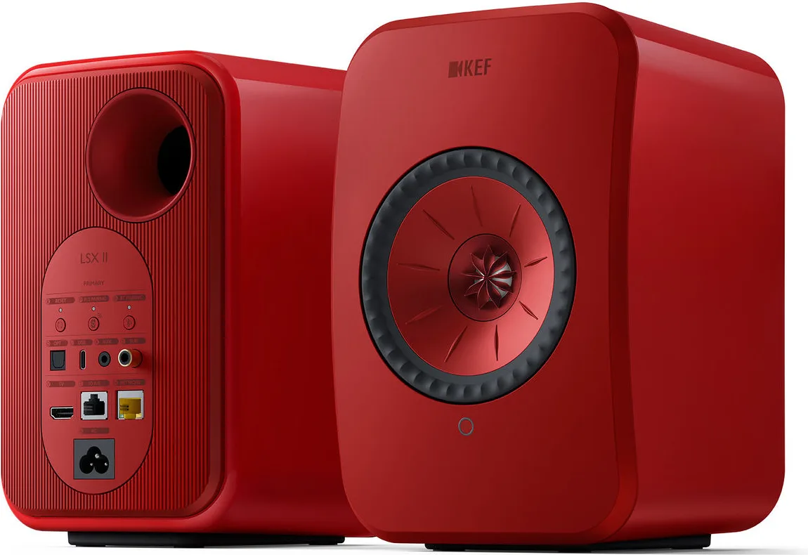 KEF LSX 2 Rouge   S1 Rouge Enceintes sans fil hi-fi