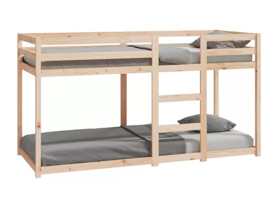 Lit superposé sans matelas 80x200 cm bois de pin massif