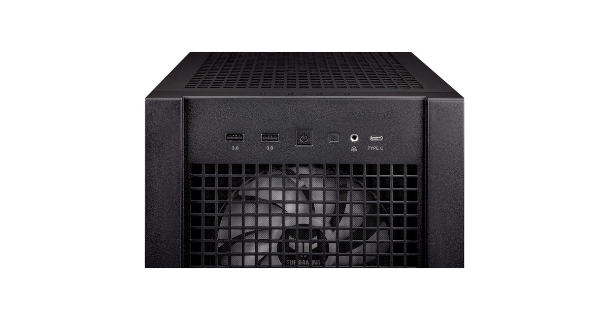 ASUSTUF Gaming GT302 ARGB midi tower behuizing  (Zwart | 2x USB-A | 1x USB-C | RGB | Tempered Glass)