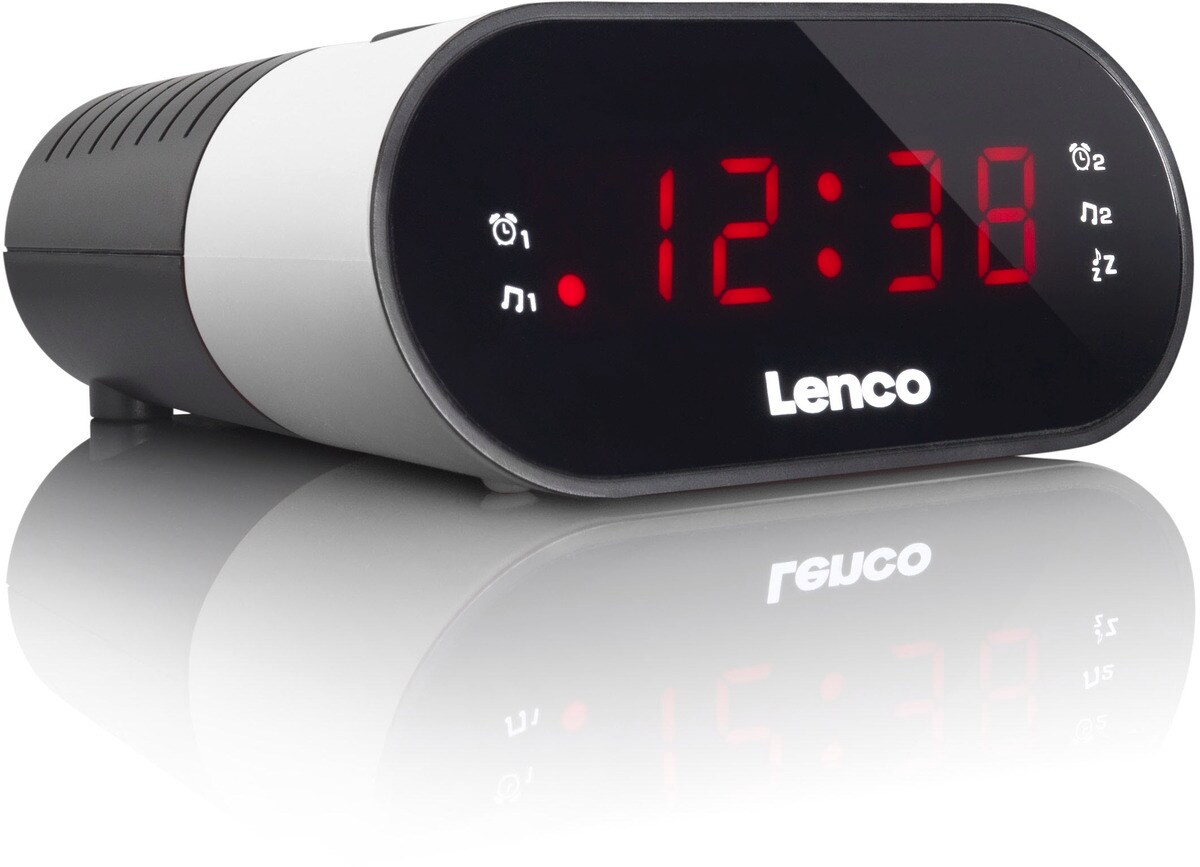 LENCO CR-07 Uhren-Radio, weiß