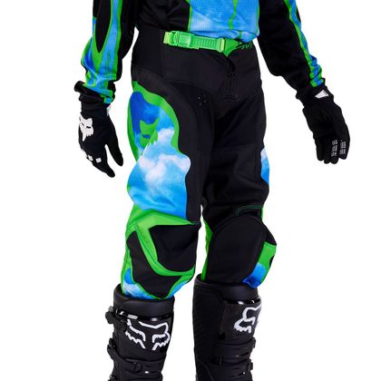 Pantalon cross Fox YOUTH 180 - ATLAS - Noir / Vert