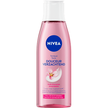 NIVEA Verzachtende Tonic - 200ml - Reinigingstonic - Toner Gezichtsreiniger - Droge en gevoelige huid - Amandelolie en Hydramine