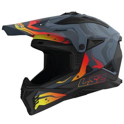 Casque cross LS2 MX708 FAST II WASH MATT 2024 - Gris