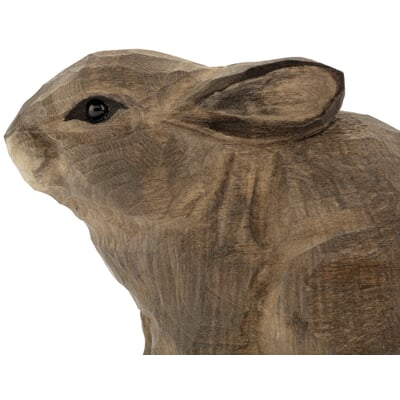 Kaninchen Lindenholz handgeschnitzt, Klein