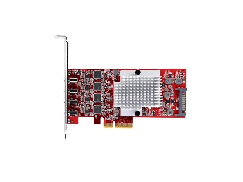 StarTech.com 4-Port USB Type-C PCIe Card, USB-C 10Gb, 4x Controllers, TAA - USB-adapter - PCIe 3.0 x4 - USB-C 3.2 Gen 2 x 4 - TAA-kompatibel