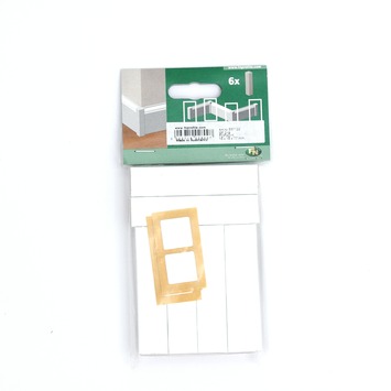 Hoekstuk MDF Wit 7,7 cm 6 Stuks
