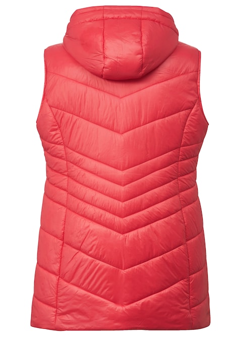 Steppweste, Straight Fit, Kapuze, 2-Wege-Zipper