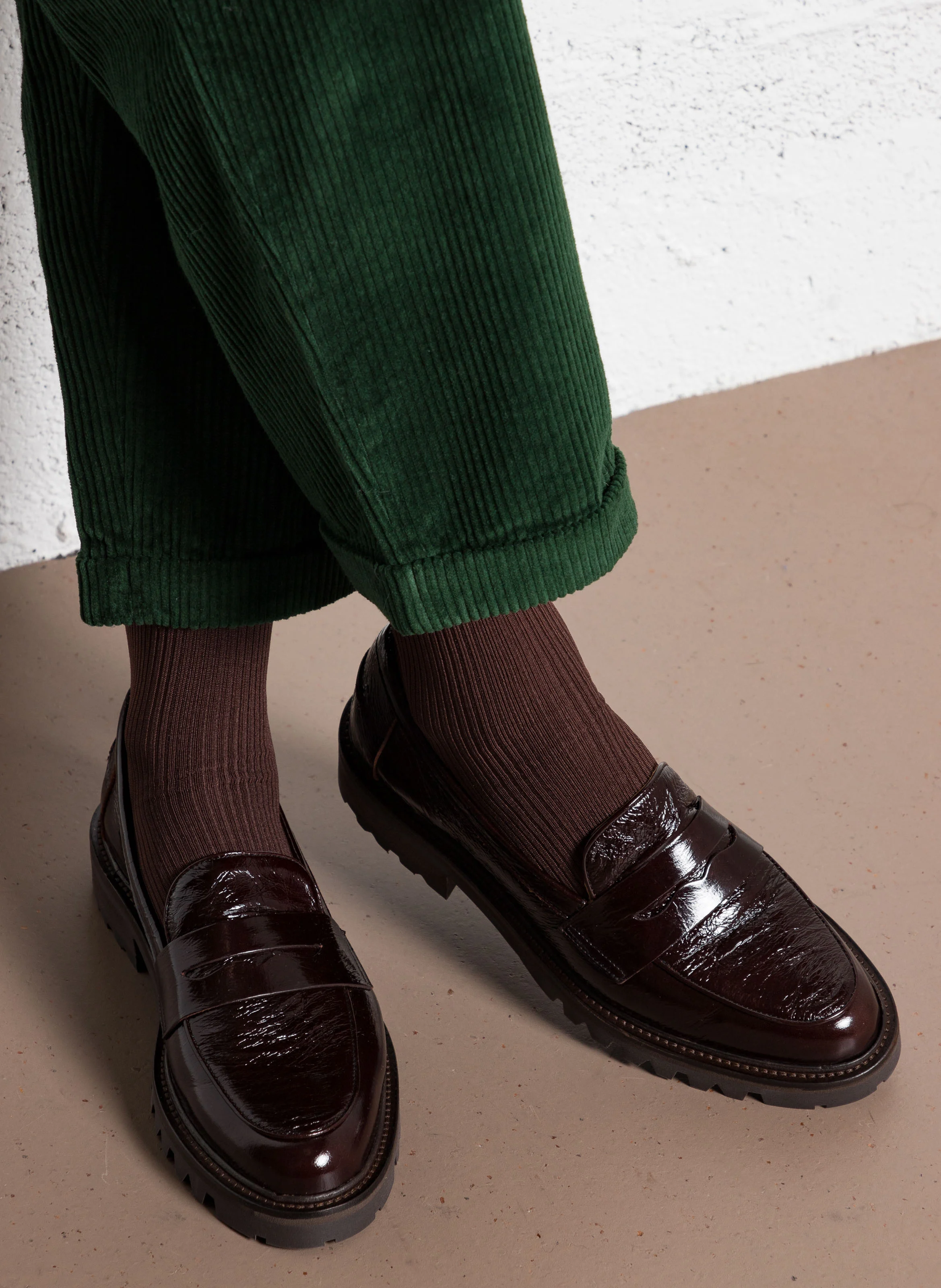Mocassins en cuir| Marron