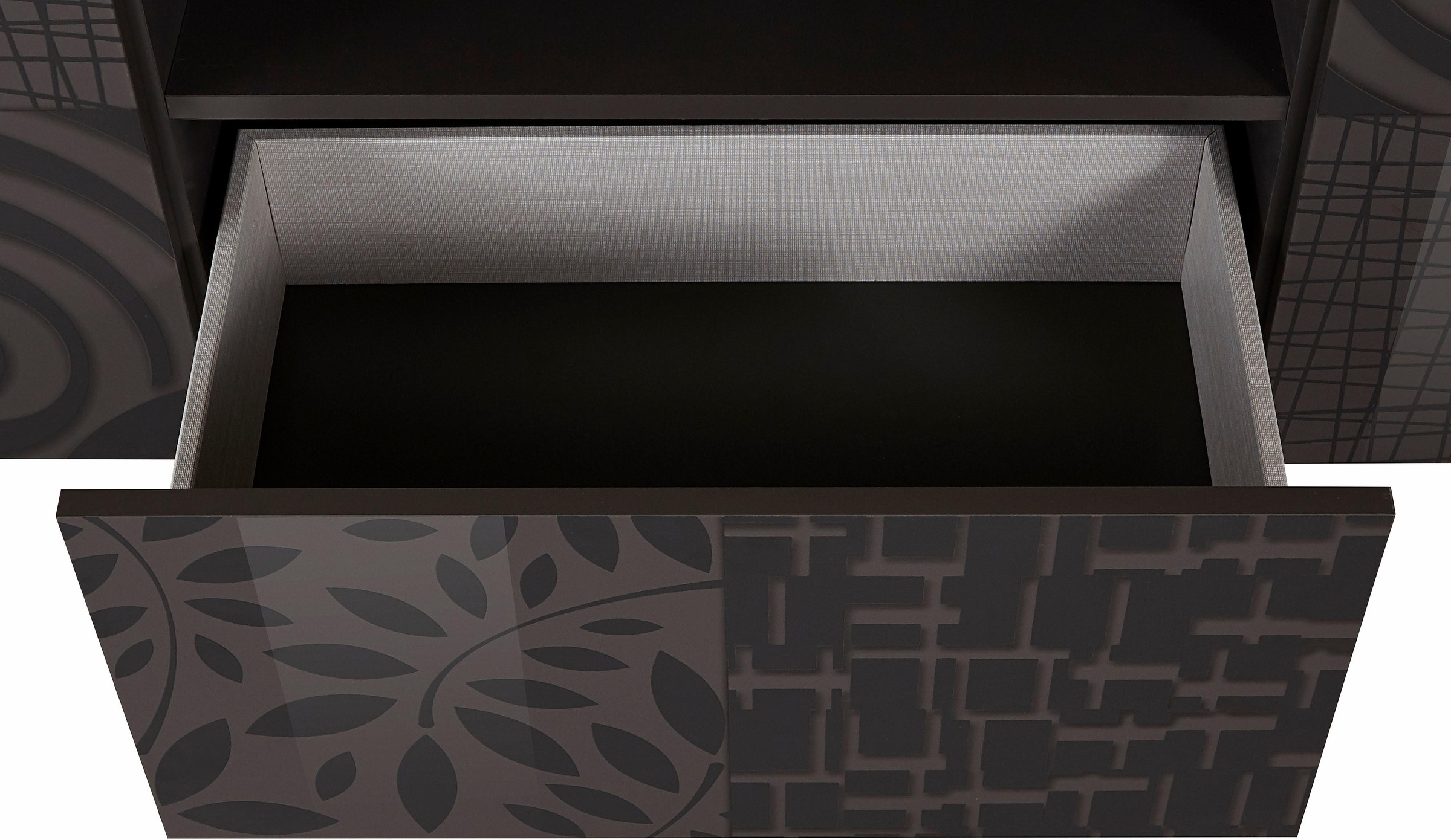 INOSIGN Lowboard »Miro« Breite 181 cm mit dekorativem Siebdruck
