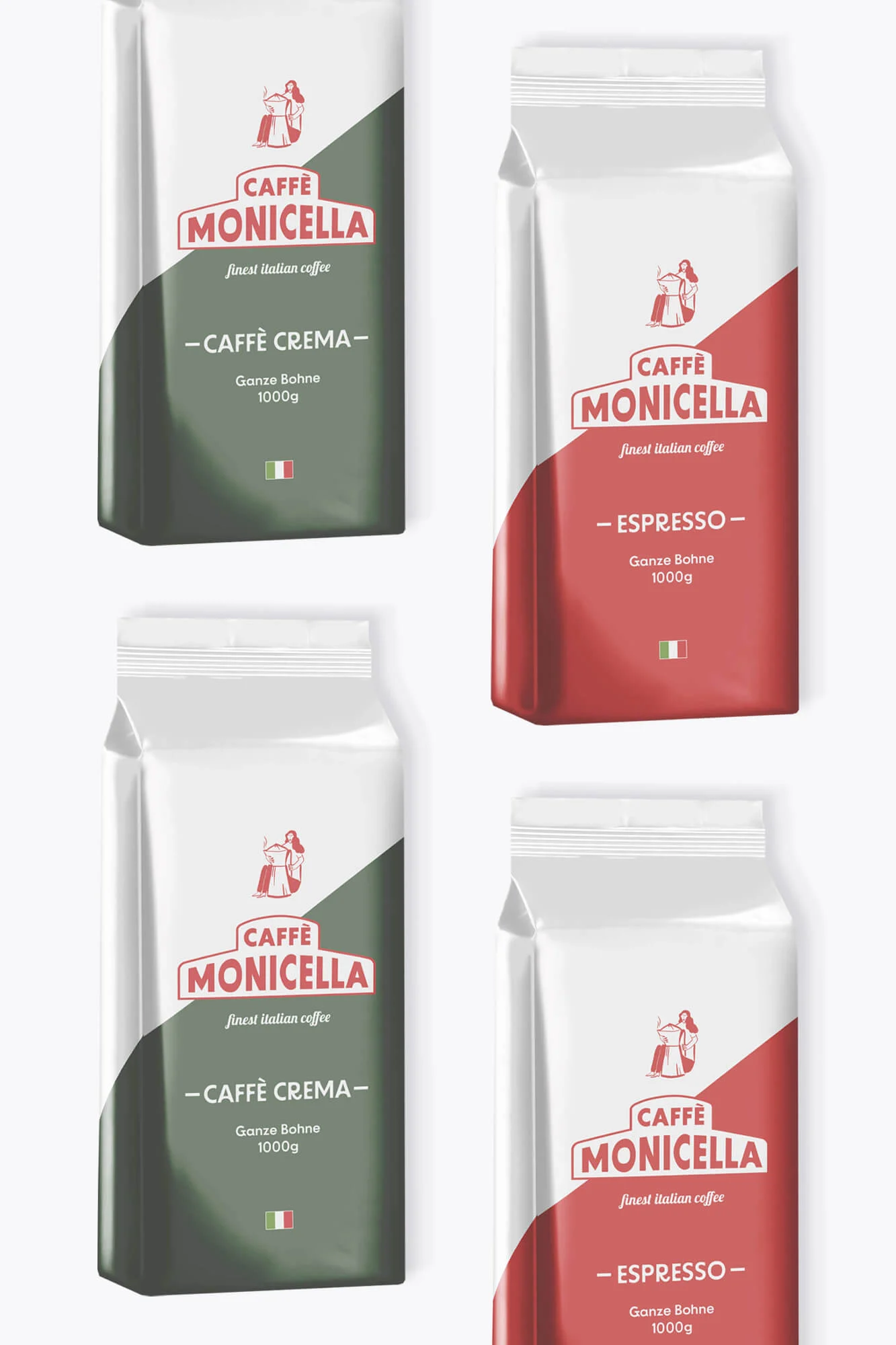 Caffè Monicella Vollautomaten Set 2x2kg