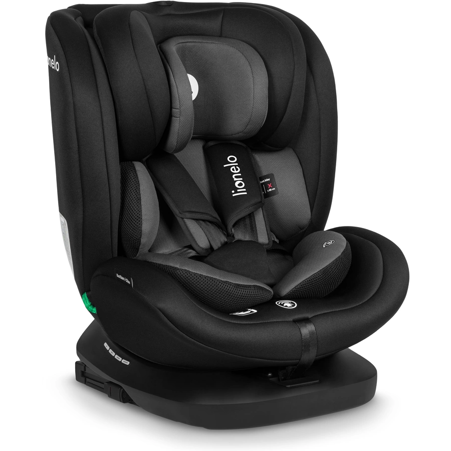 lionelo Kindersitz Bastiaan i-Size Black Grey