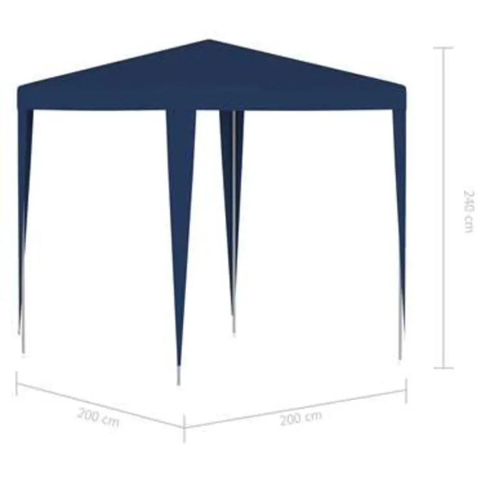 vidaXL - Partytent - Blauw - Polyetheen