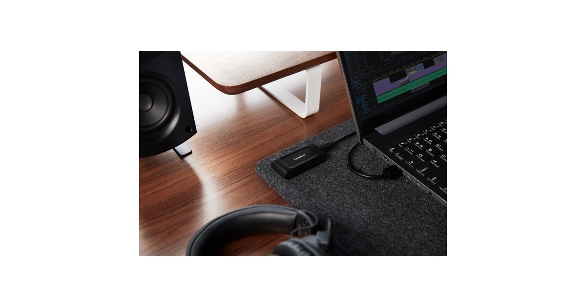 KingstonXS1000 Portable 1 TB externe SSD  (Zwart, SXS1000/1000G, USB-A 3.2 (10 Gbit/s))