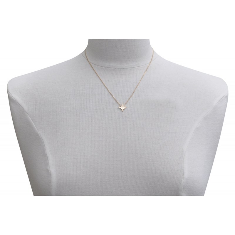 Collier Plaqué Or Etoile Polaire