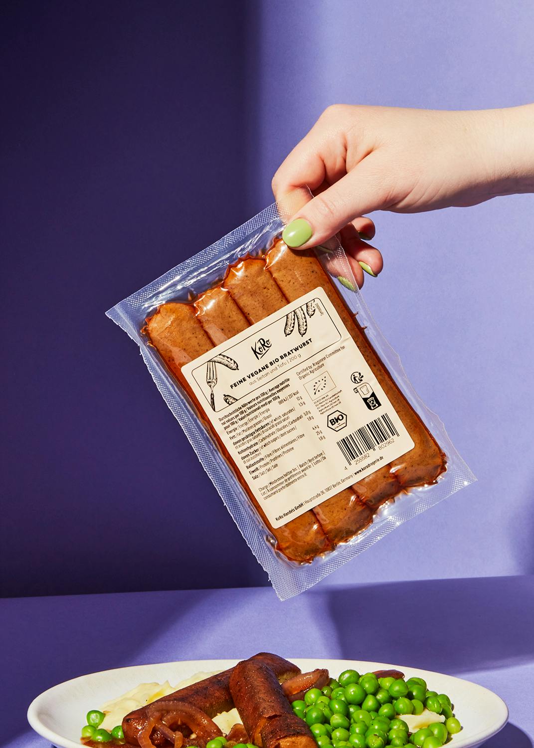 Feine vegane Bio Bratwurst 200 g
