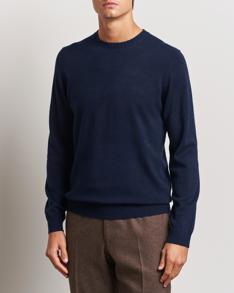 Stenströms Cashmere Crewneck Navy