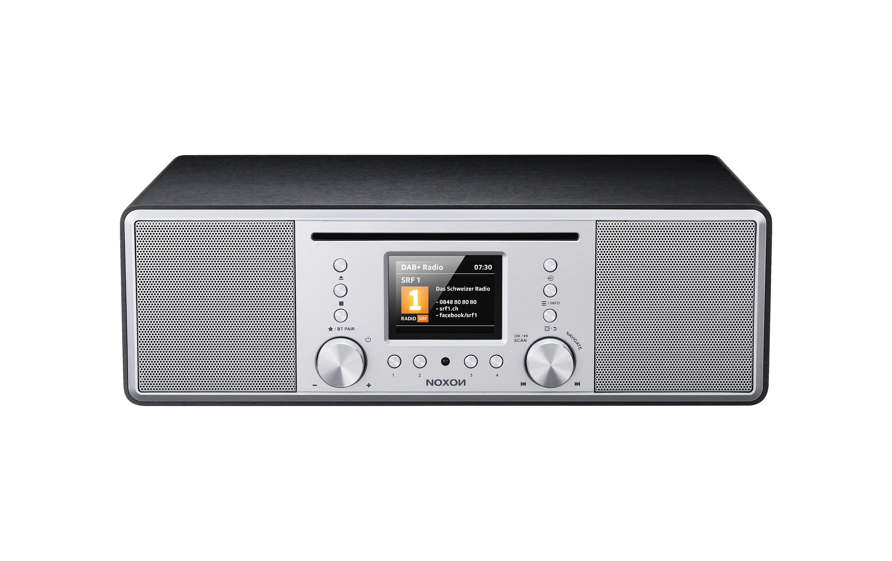 DAB+ Radio Furka Silber<br>DAB+/FM/Bluetooth/CD-Spieler