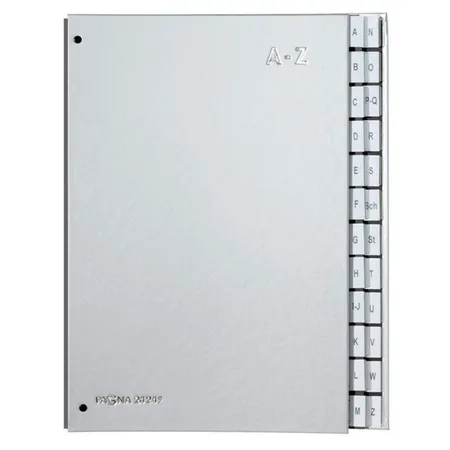 Pagna 2424914 Pultordner Color A-Z, silber, 24tlg.