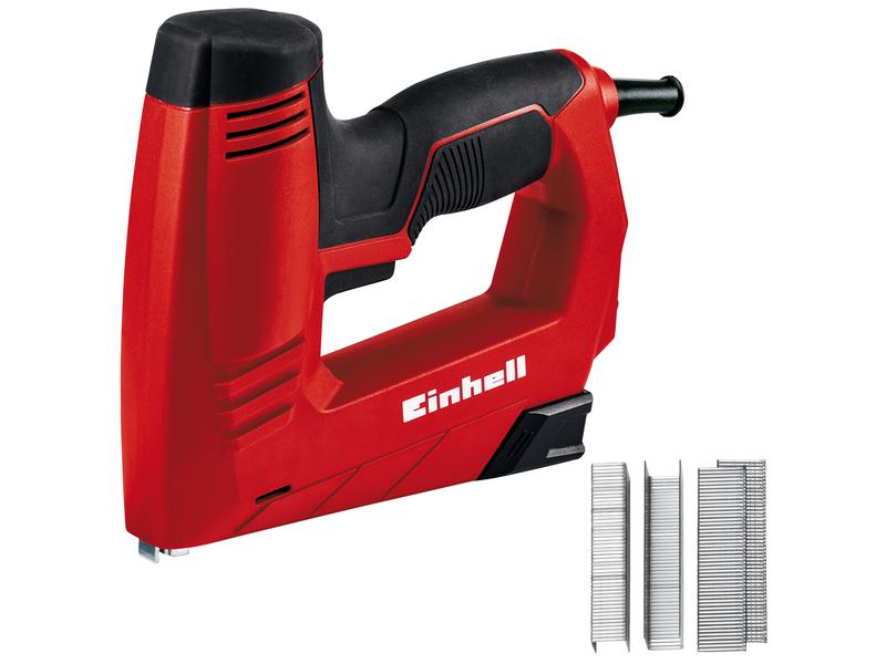 Einhell Elektro-Tacker TC-EN 20 E Bedienerfreundlicher Elektronagler mit 20 Schüsse pro Minute
