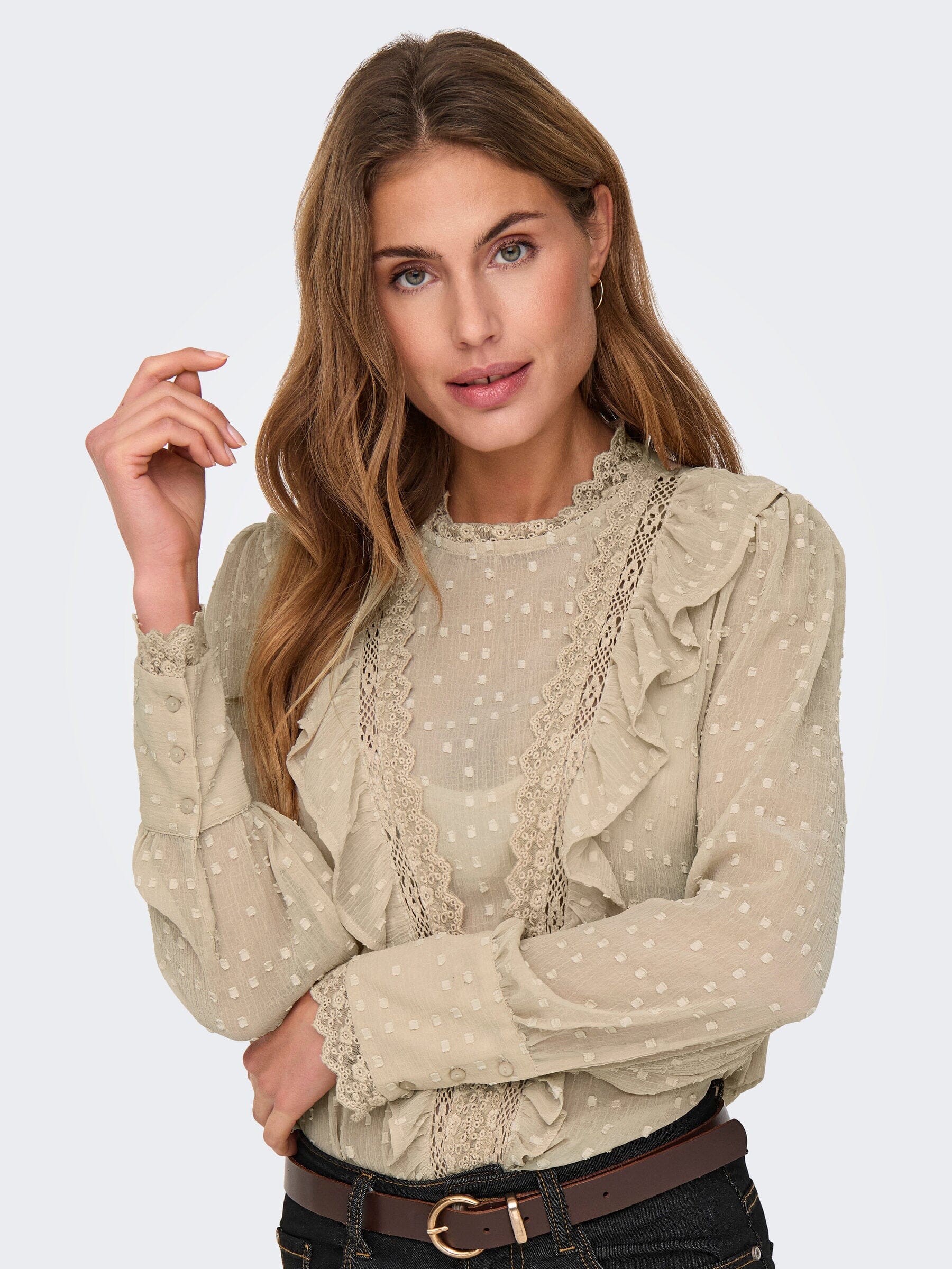 Only Onlsila Life Dobby L/S Top