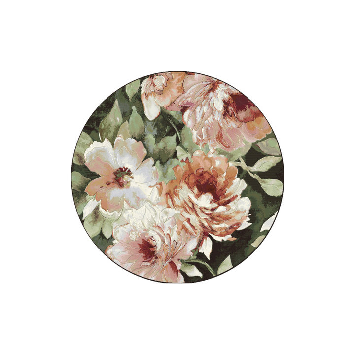 Rond bloemen vloerkleed - Anaheim 3434