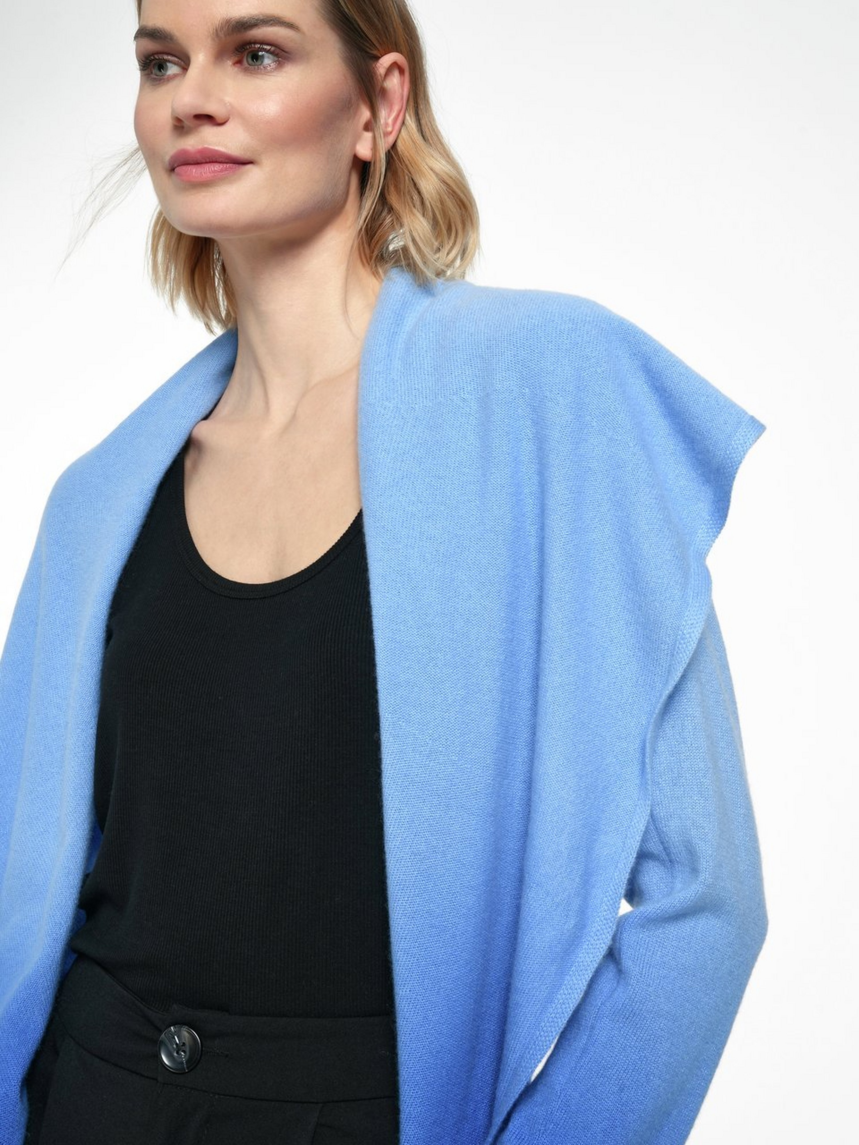 Strickjacke aus Schurwolle und Kaschmir