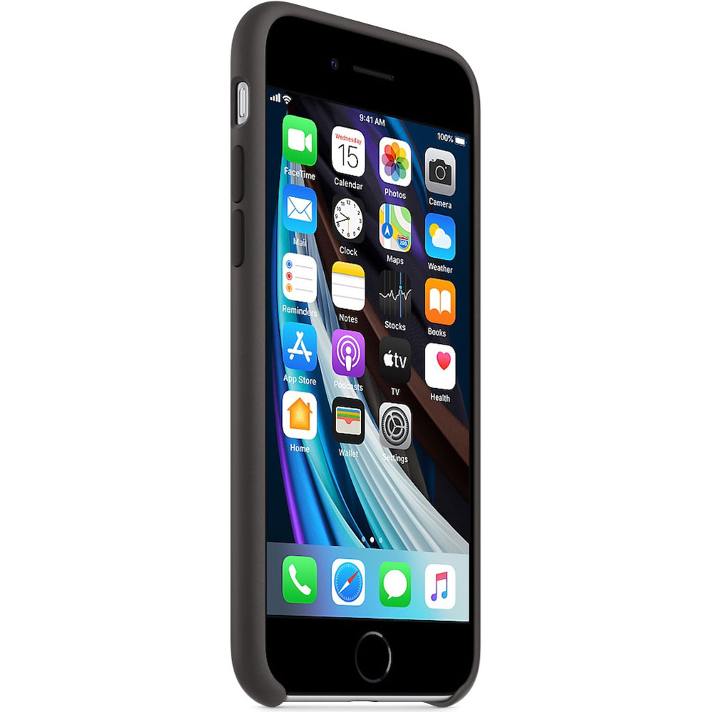 iPhone SE (2022/2020) / 8 / 7 Silikon Case Hülle (MXYH2ZM/A) - Schwarz