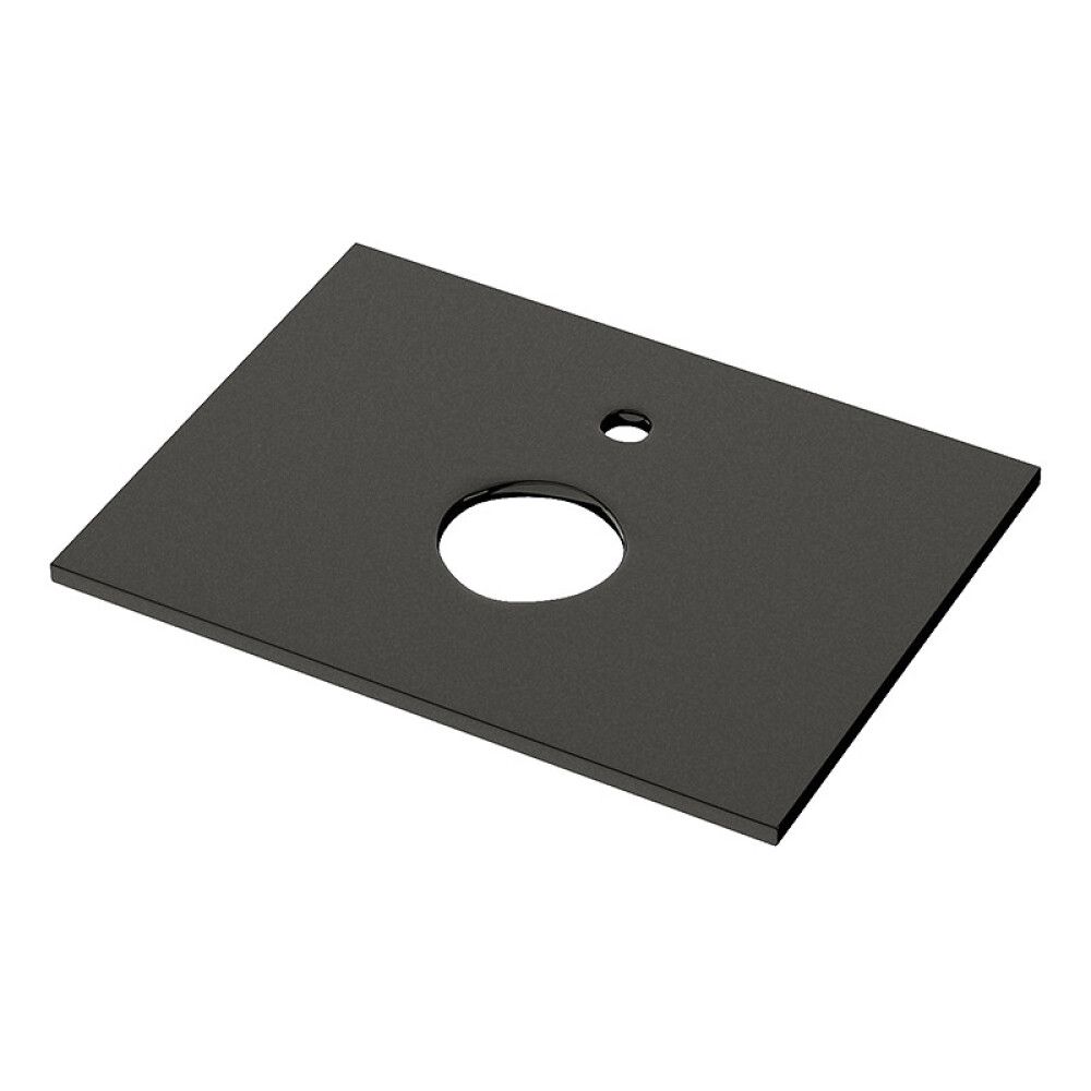 BADEROMSMØBEL CAMARGUE IQ+ SVART BENKEPLATE HVIT MATT 60CM